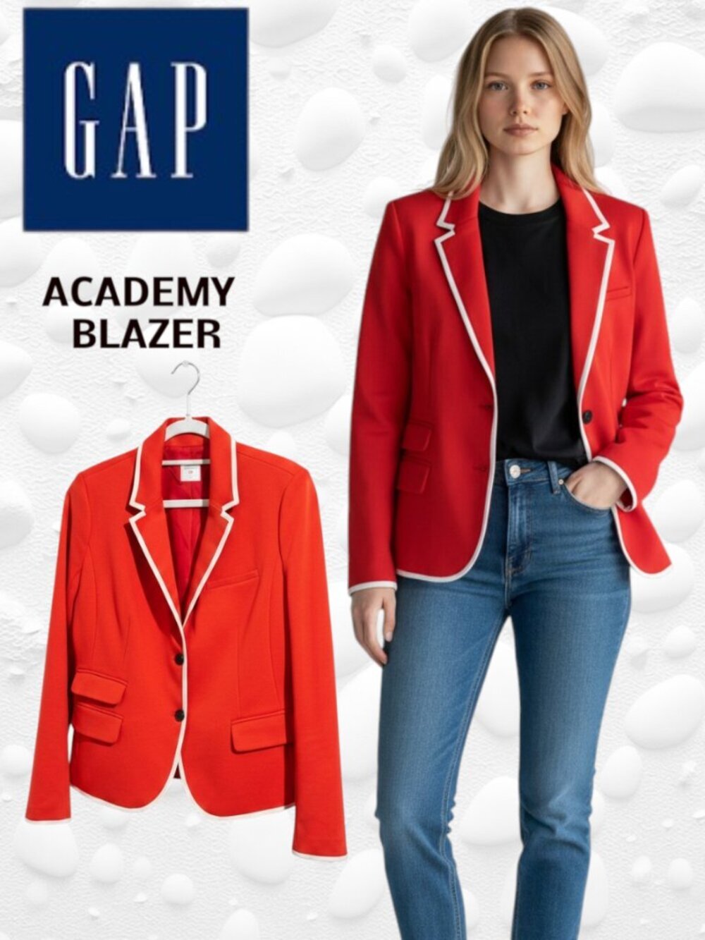 🔴 GAP “The Academy Blazer” – Size 12